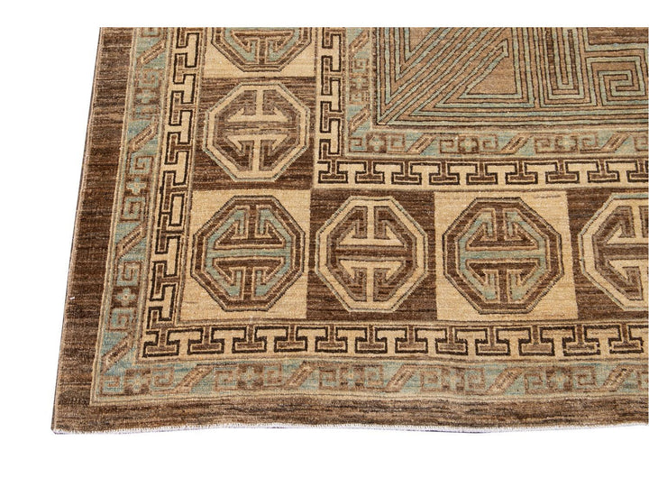 Modern Khotan Wool Rug 9 X 12