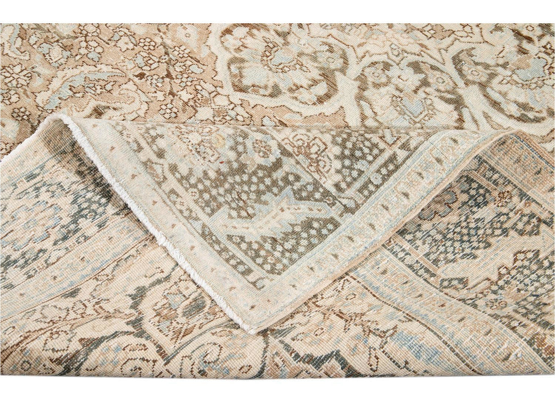 Antique Heriz Persian Wool Rug 9 X 13