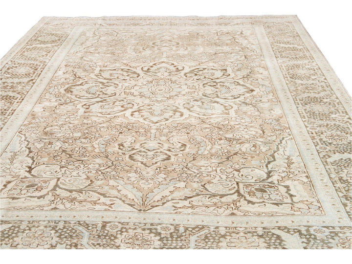 Antique Heriz Persian Wool Rug 9 X 13