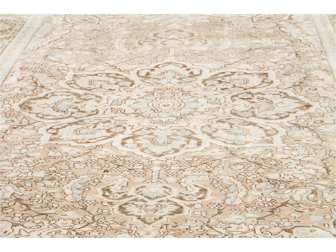 Antique Heriz Persian Wool Rug 9 X 13