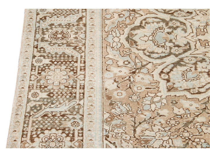 Antique Heriz Persian Wool Rug 9 X 13