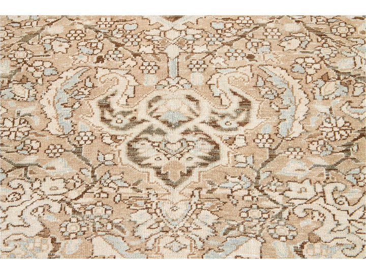 Antique Heriz Persian Wool Rug 9 X 13