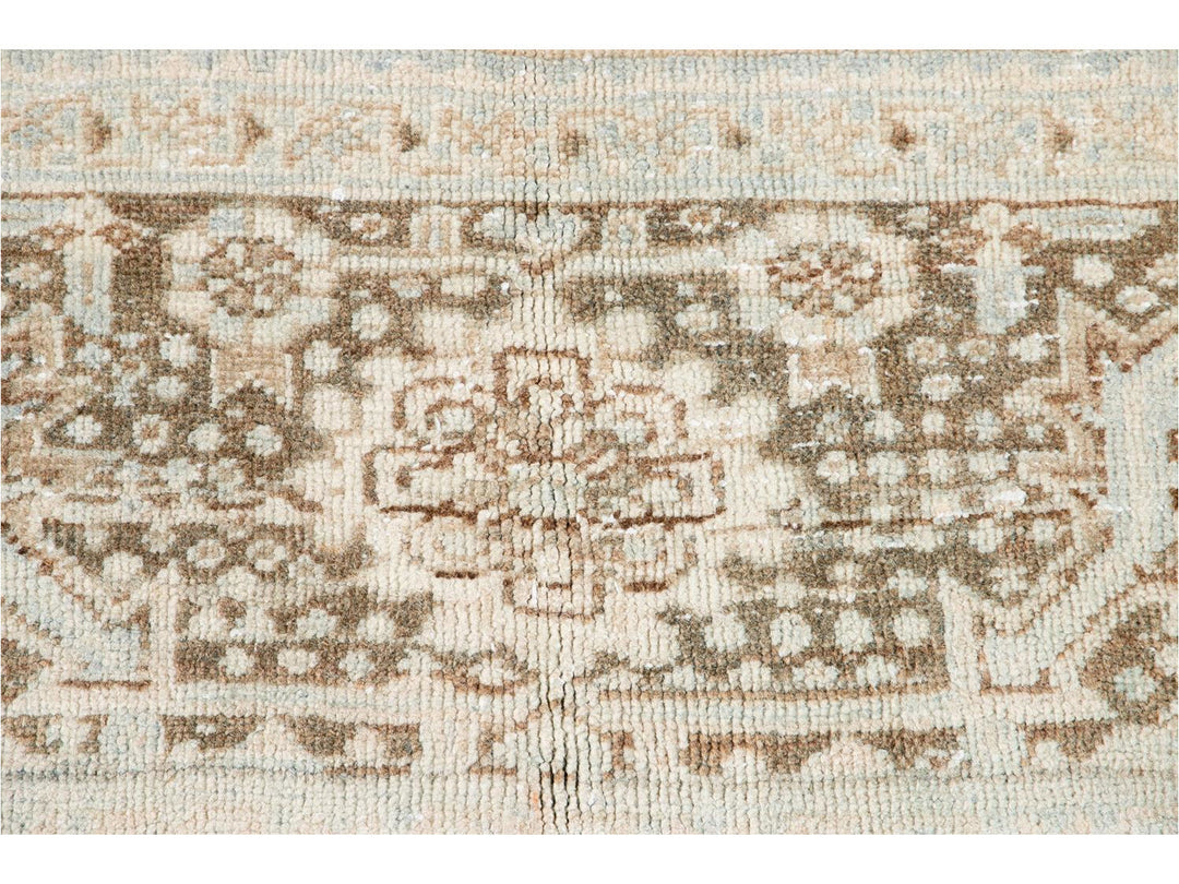 Antique Heriz Persian Wool Rug 9 X 13