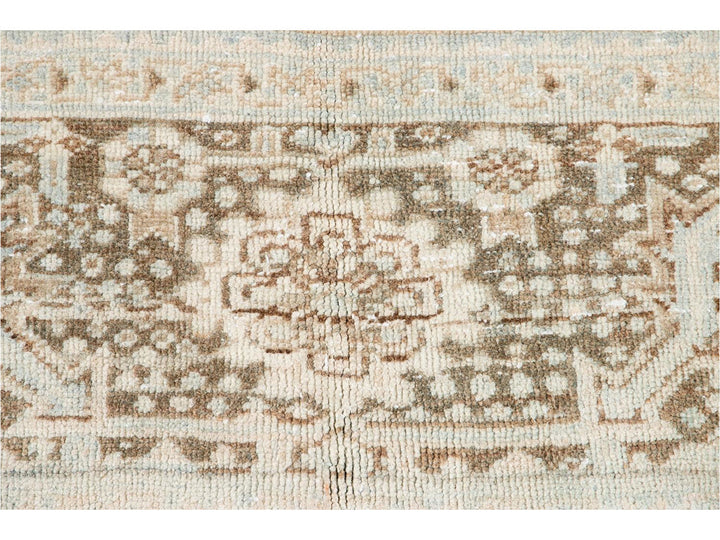 Antique Heriz Persian Wool Rug 9 X 13