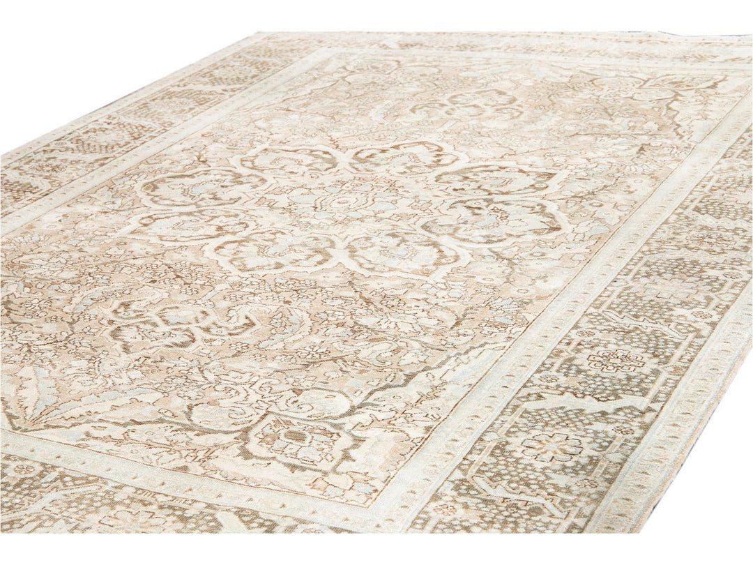 Antique Heriz Persian Wool Rug 9 X 13