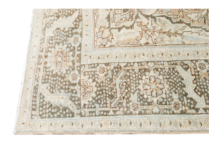 Antique Heriz Persian Wool Rug 9 X 13