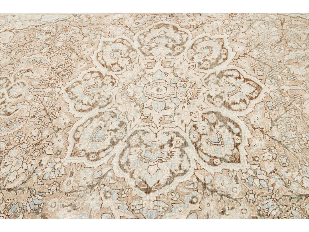 Antique Heriz Persian Wool Rug 9 X 13