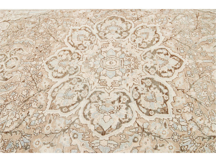 Antique Heriz Persian Wool Rug 9 X 13