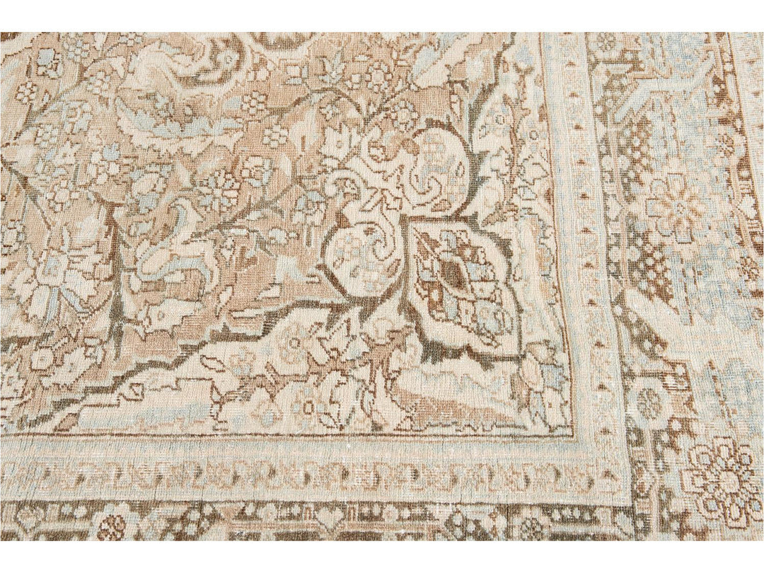 Antique Heriz Persian Wool Rug 9 X 13