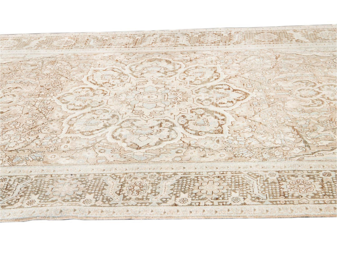 Antique Heriz Persian Wool Rug 9 X 13