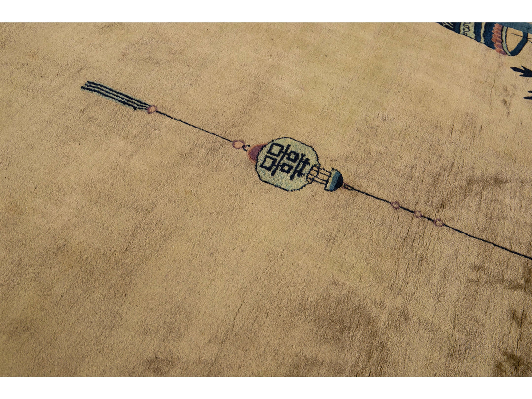 Antique Peking Chinese Rug 8 X 15