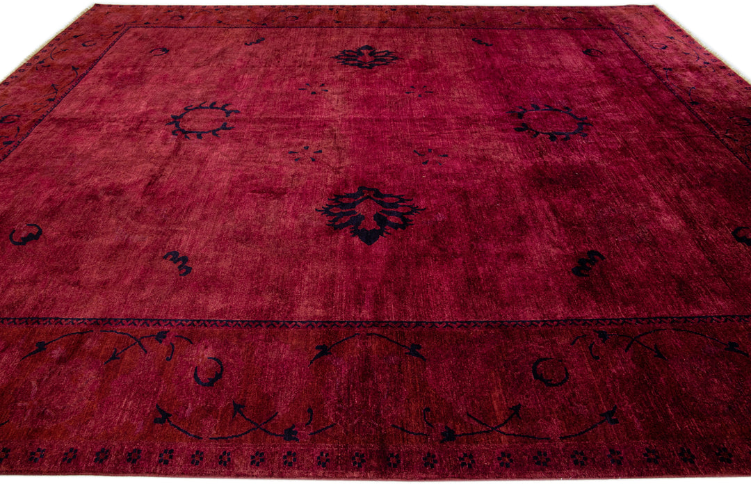 Modern Overdyed Wool Rug 12 X 15