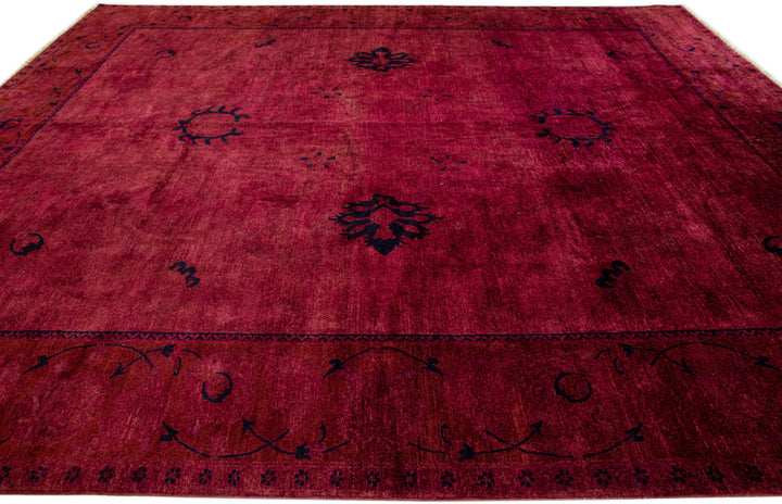 Modern Overdyed Wool Rug 12 X 15