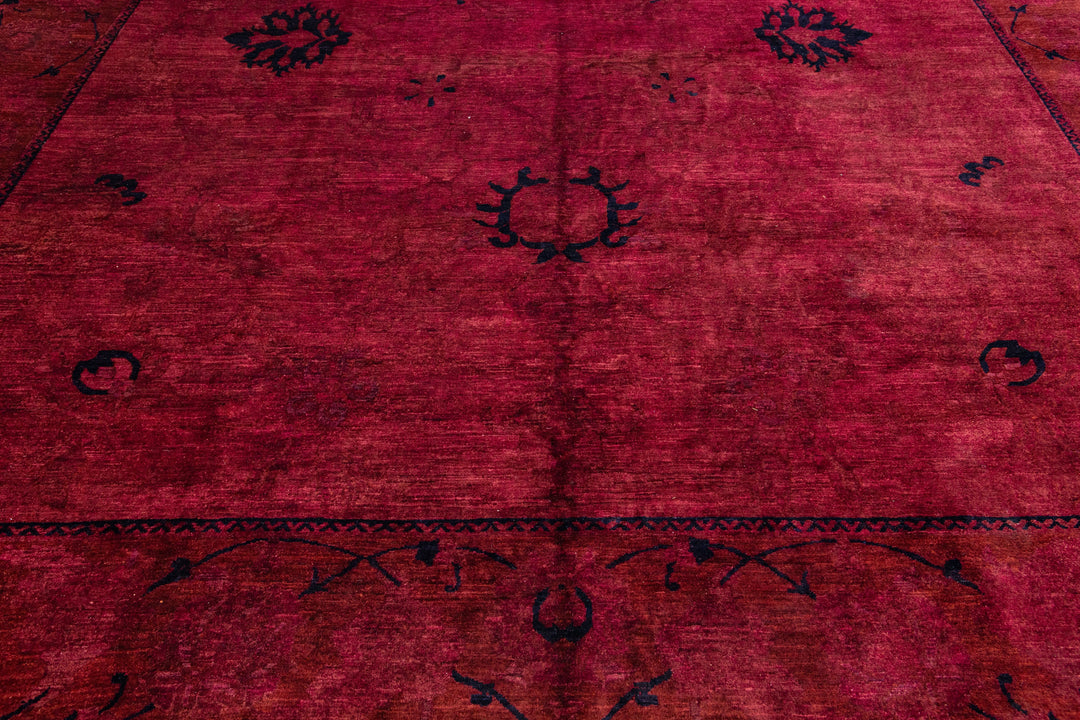 Modern Overdyed Wool Rug 12 X 15