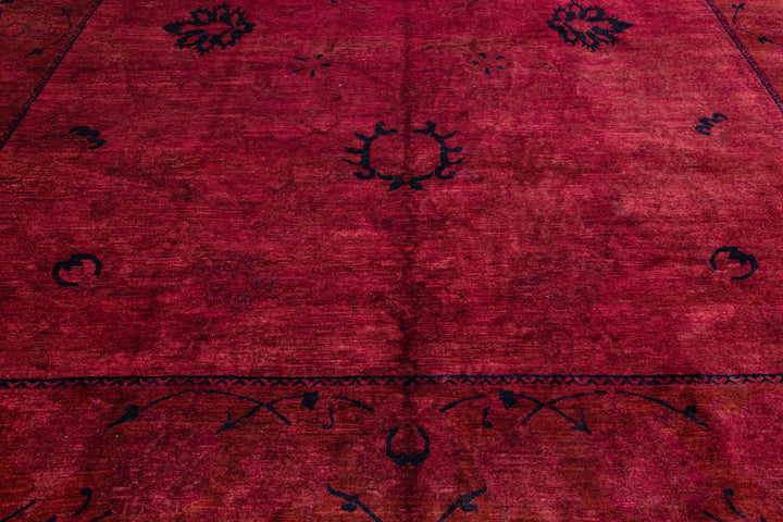 Modern Overdyed Wool Rug 12 X 15