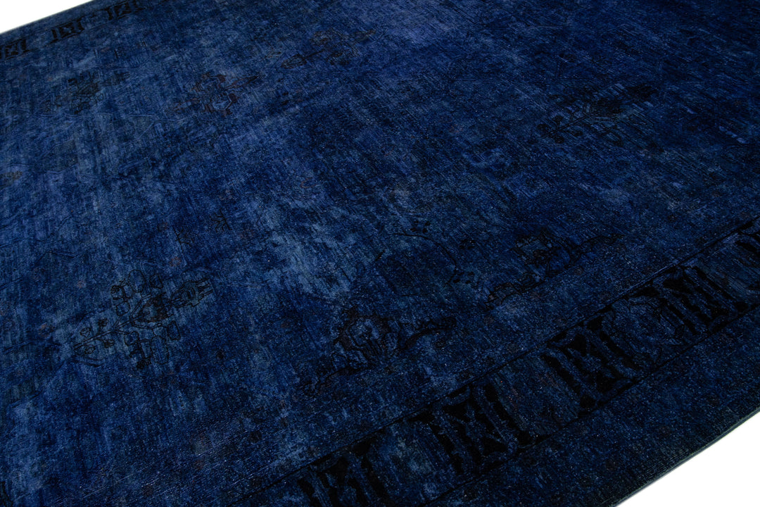 Modern Overdyed Wool Rug 12 X 17