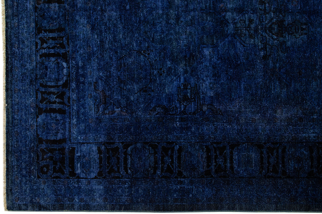 Modern Overdyed Wool Rug 12 X 17