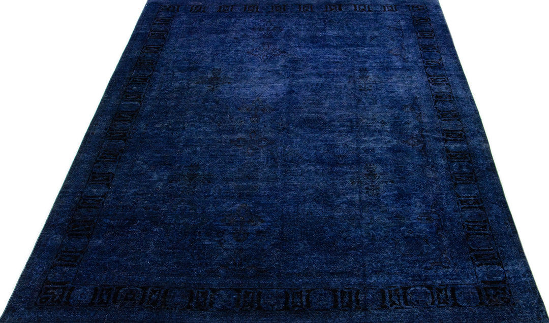 Modern Overdyed Wool Rug 12 X 17