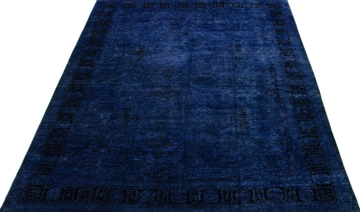 Modern Overdyed Wool Rug 12 X 17