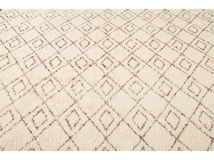 Modern Moroccan Style Wool Rug 9 X 12