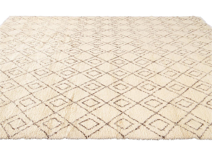 Modern Moroccan Style Wool Rug 9 X 12