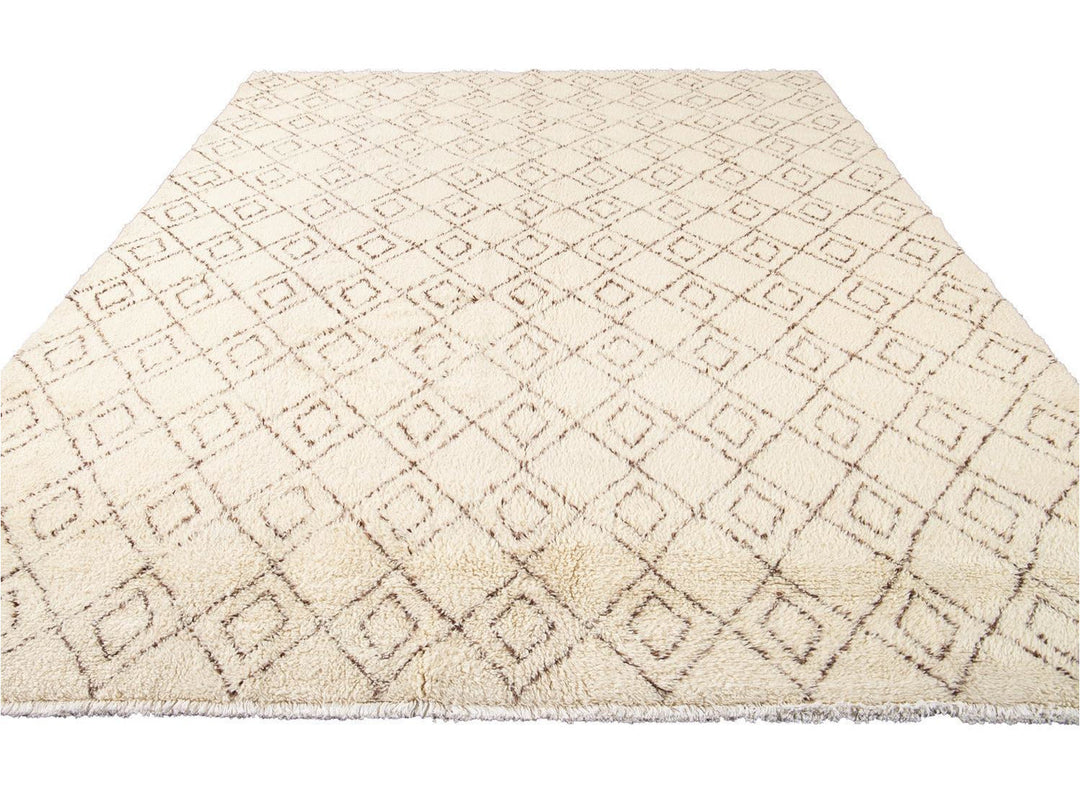 Modern Moroccan Style Wool Rug 9 X 12