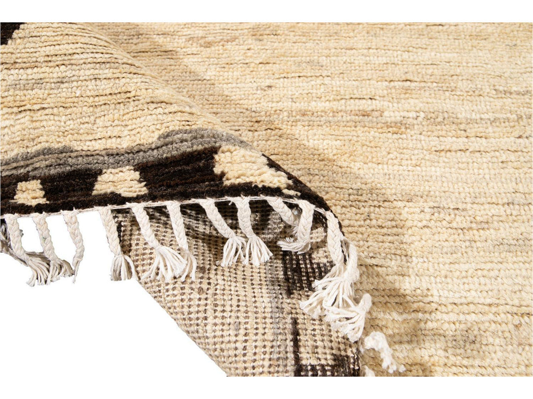 Modern Moroccan-Style Tribal Room size Wool Rug 8 X 10