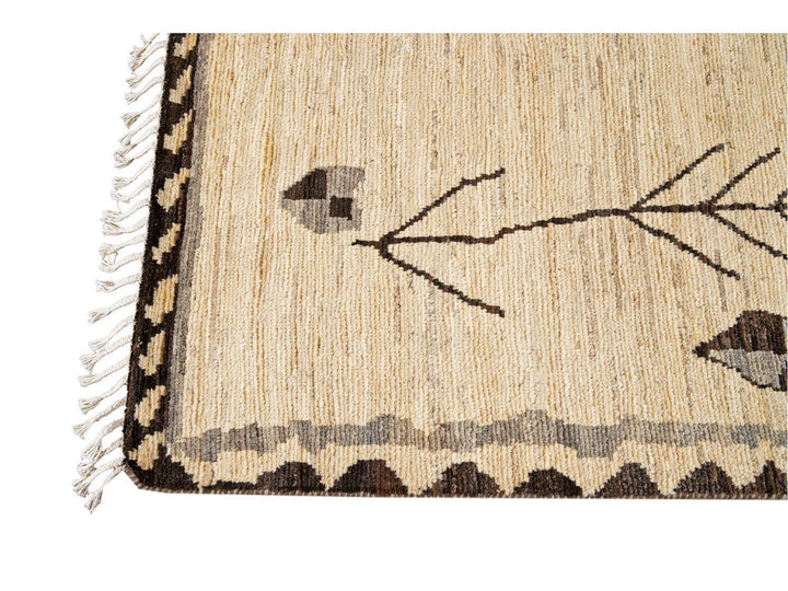 Modern Moroccan-Style Tribal Room size Wool Rug 8 X 10