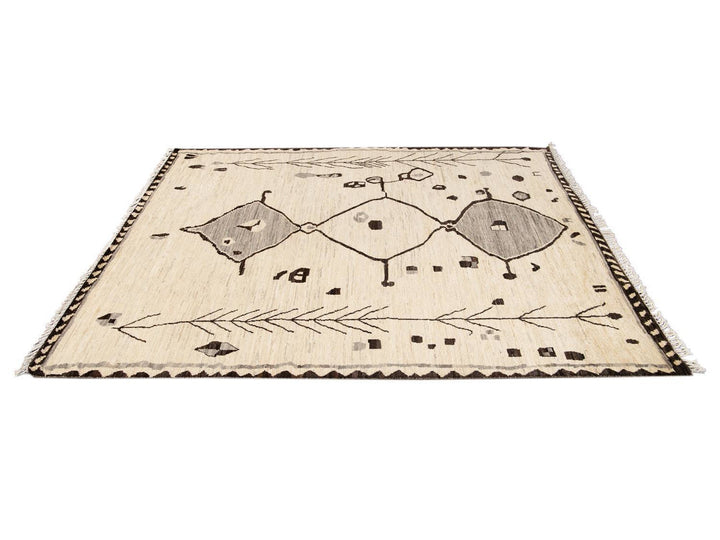 Modern Moroccan-Style Tribal Room size Wool Rug 8 X 10