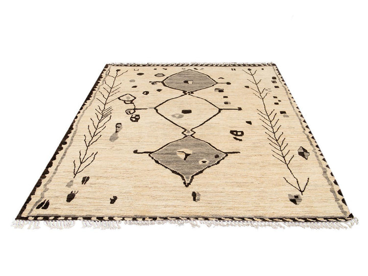 Modern Moroccan-Style Tribal Room size Wool Rug 8 X 10