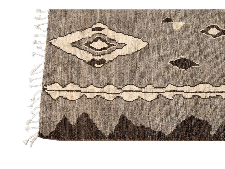 Modern Moroccan-Style Tribal Room size Wool Rug 8 X 10