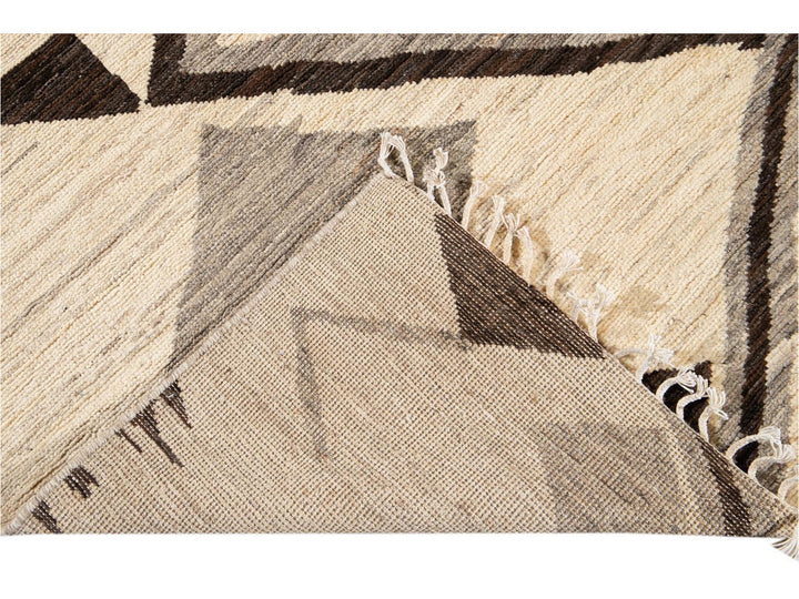 Modern Moroccan-Style Tribal Room size Wool Rug  8 X 10