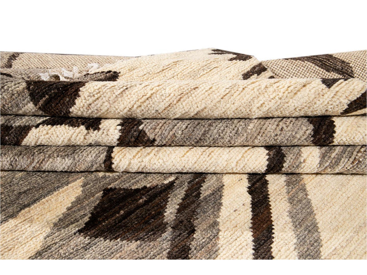 Modern Moroccan-Style Tribal Room size Wool Rug  8 X 10