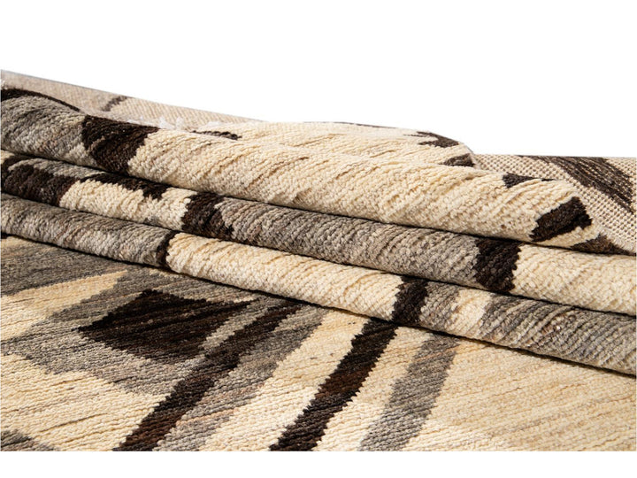 Modern Moroccan-Style Tribal Room size Wool Rug  8 X 10