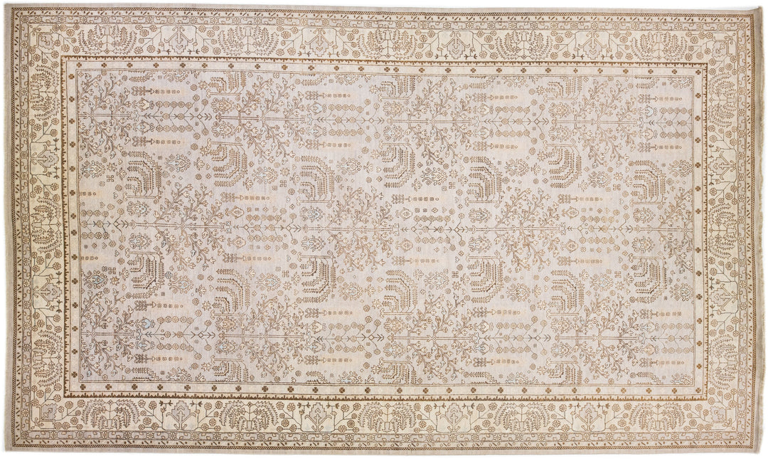 Modern Turkish Oushak Wool Rug 12 X 20