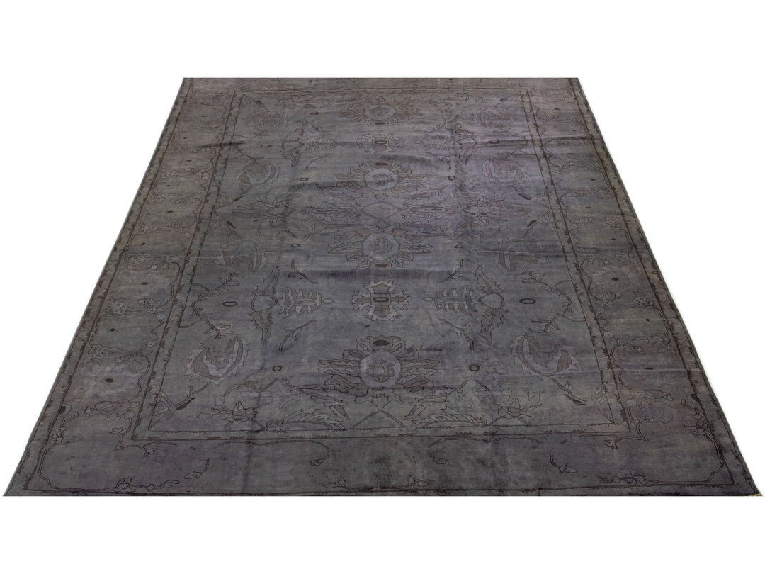 Modern Overdyed Wool Rug 12 X 18