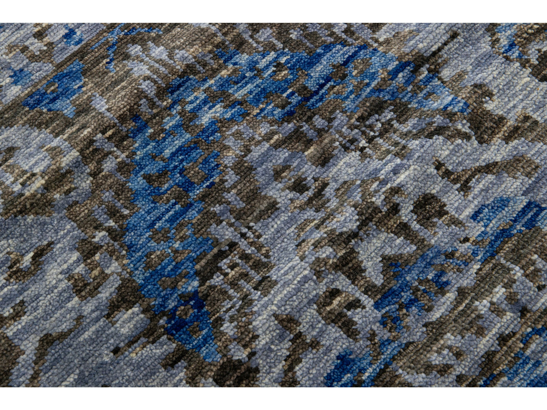 Transitional Indian Wool Rug 12 X 15