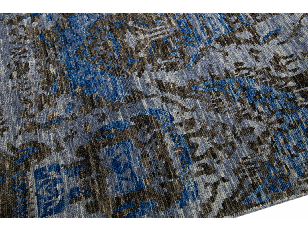 Transitional Indian Wool Rug 12 X 15