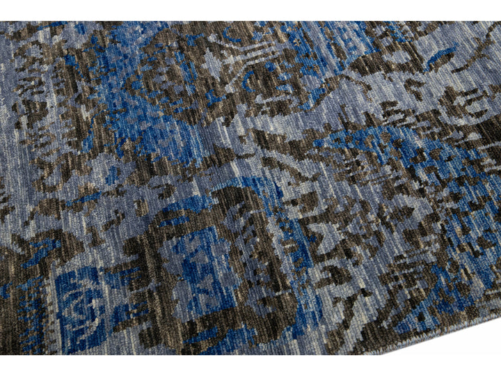 Transitional Indian Wool Rug 12 X 15