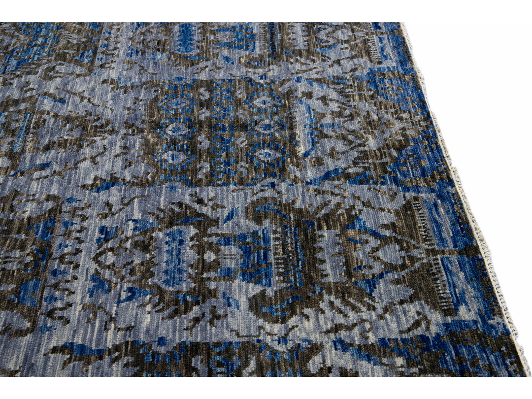 Transitional Indian Wool Rug 12 X 15