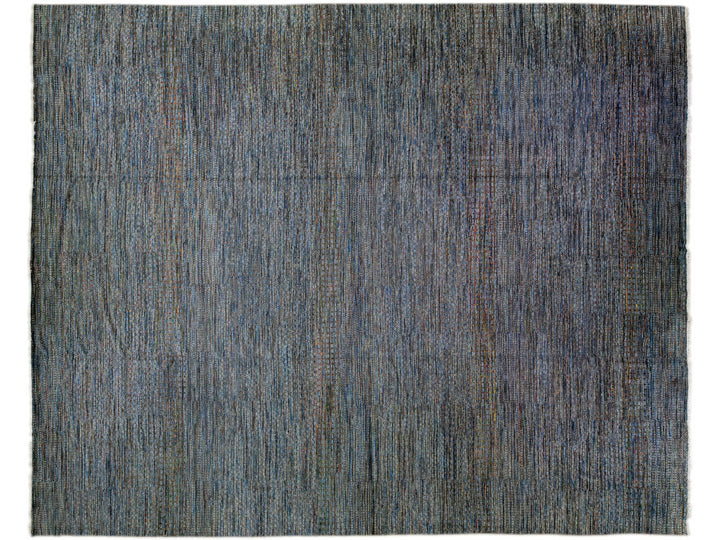Modern Savannah Handmade Multicolor Geometric Oversize Wool Rug