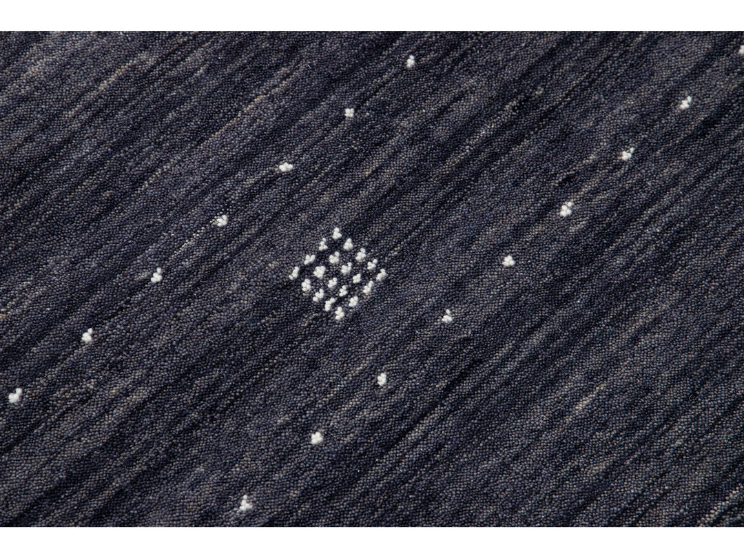 Modern Gabbeh Wool Rug 9 X 12