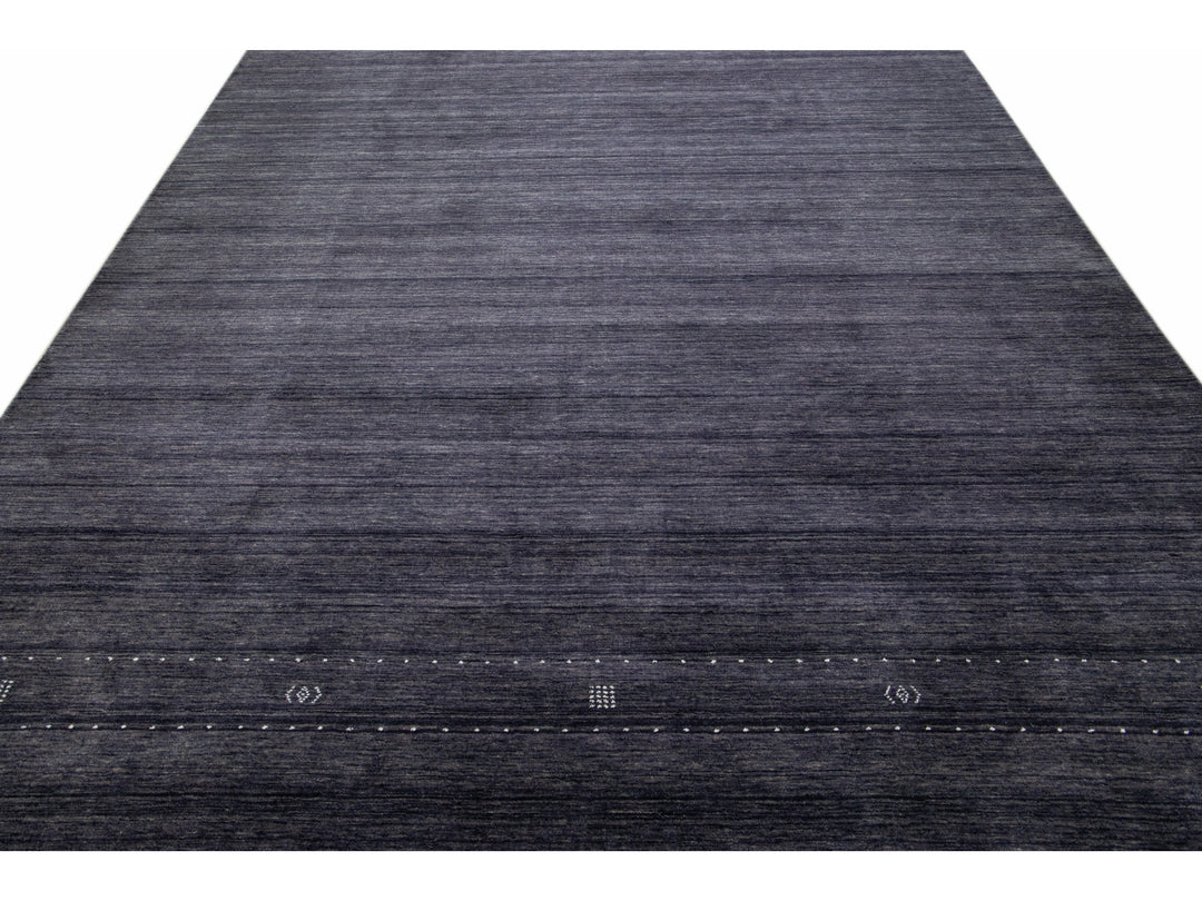 Modern Gabbeh Wool Rug 9 X 12