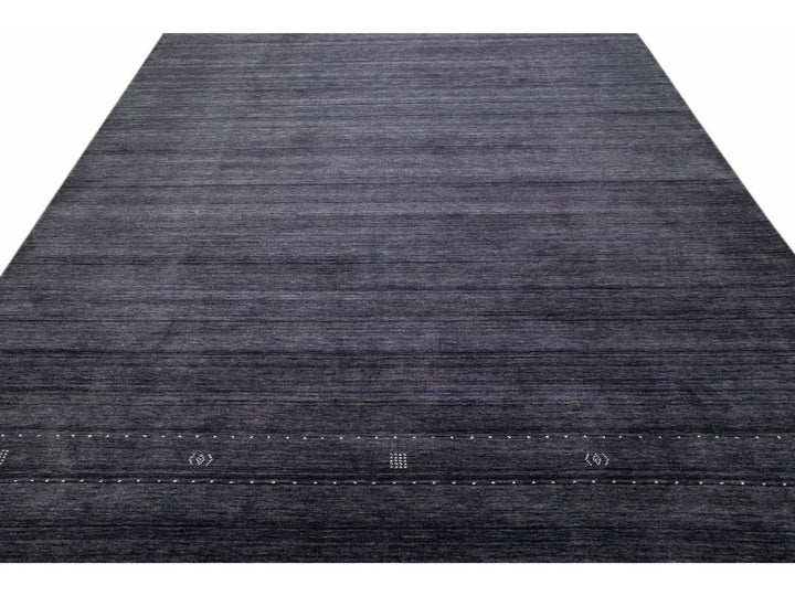 Modern Gabbeh Wool Rug 9 X 12