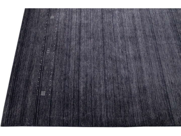 Modern Gabbeh Wool Rug 9 X 12