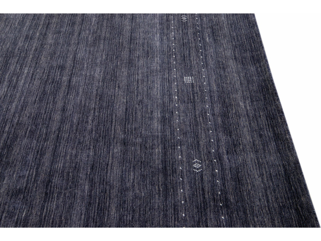 Modern Gabbeh Wool Rug 9 X 12