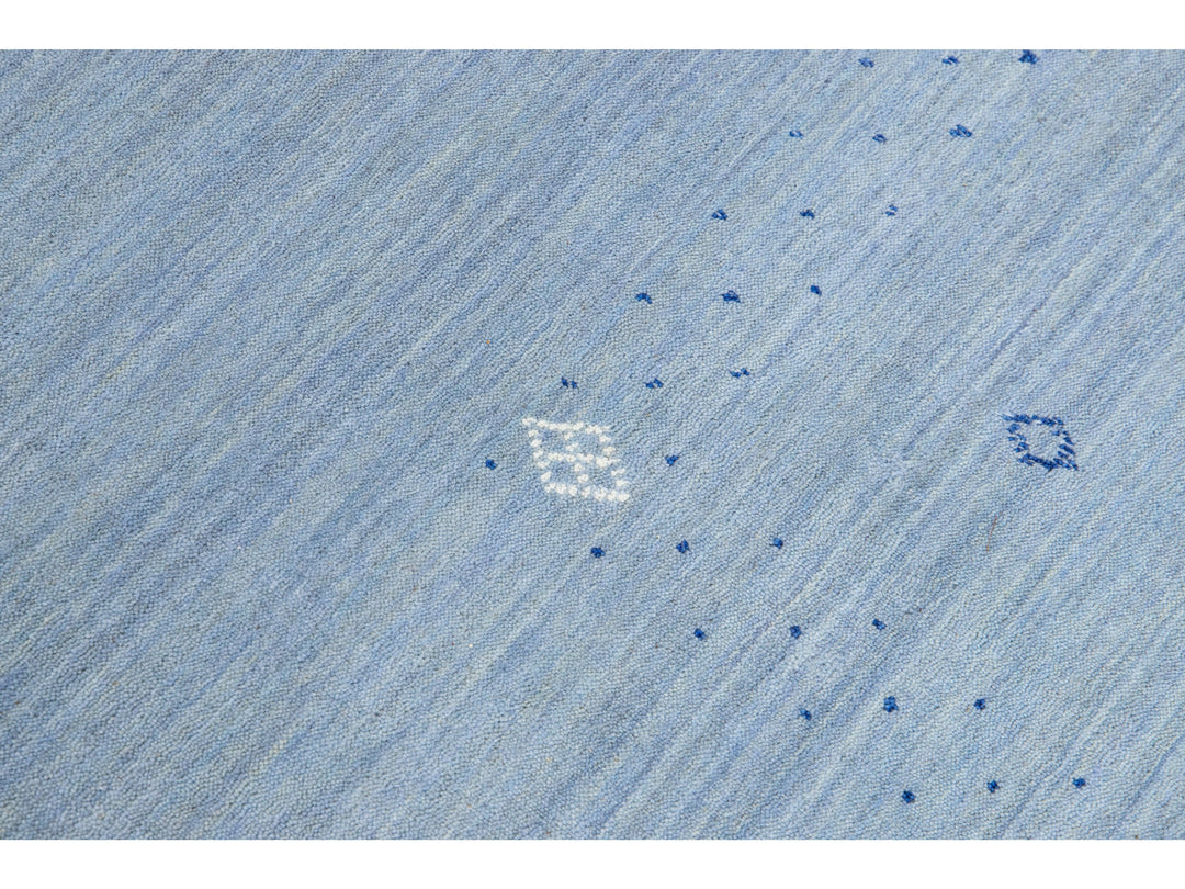 Modern Gabbeh Wool Rug 9 X 12