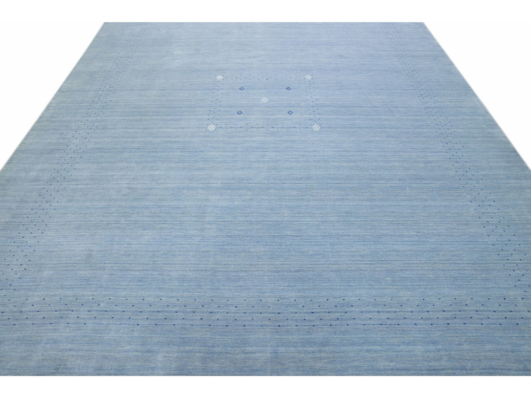 Modern Gabbeh Wool Rug 9 X 12