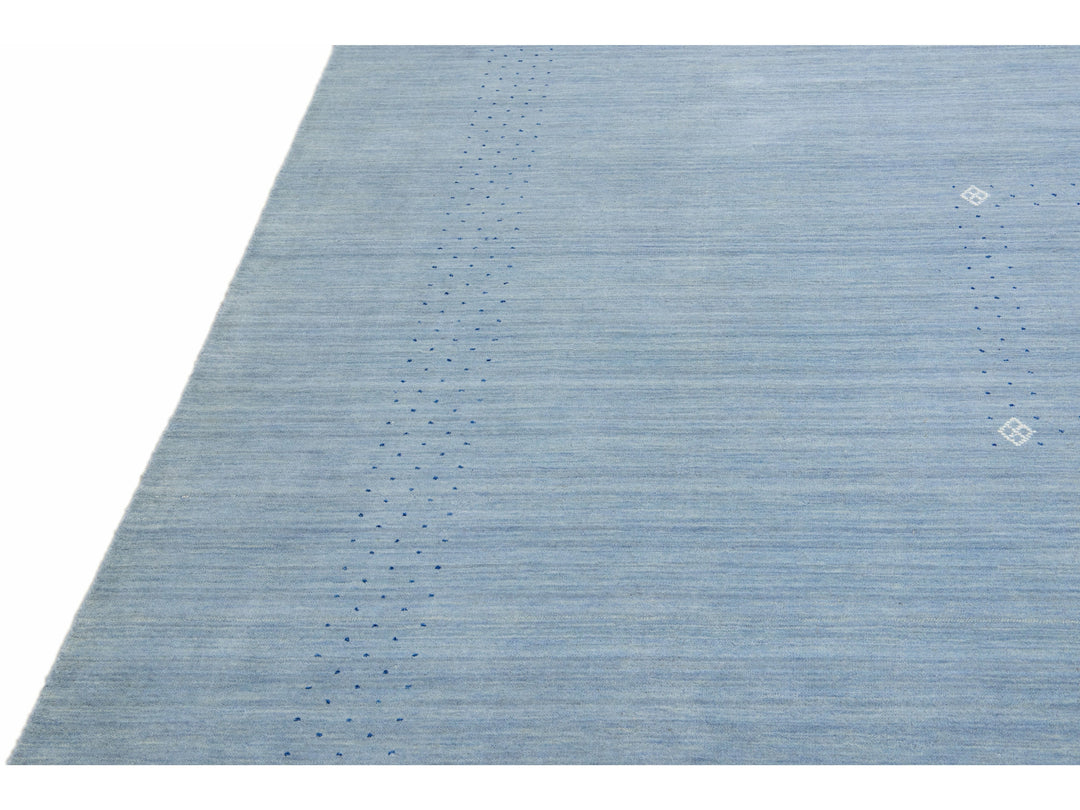 Modern Gabbeh Wool Rug 9 X 12