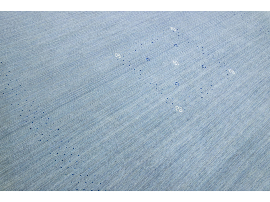 Modern Gabbeh Wool Rug 9 X 12